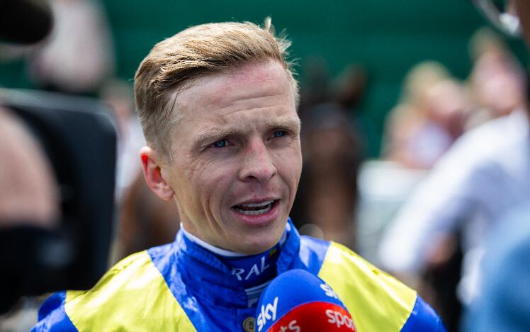 Jockey David Probert wins at Goodwood 2024